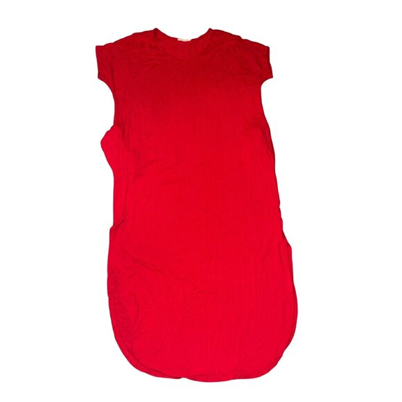 BomBom Womens Red Casual T-Shirt Dress Small - Picture 1 of 7